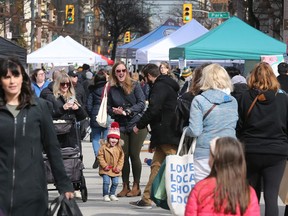 The Downtown Windsor Farmers' Market is shown on Saturday, April 2, 2022.