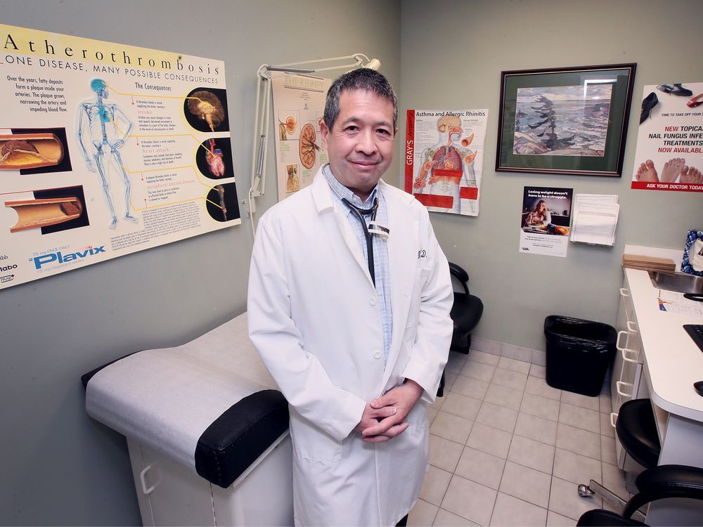 Dr. Albert Ng, local president of the Ontario Medical Association is shown at his Windsor office on Thursday, April 7, 2022.