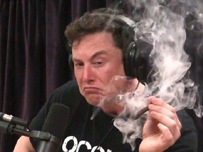 Elon Musk during an appearance on the Joe Rogan Experience podcast.