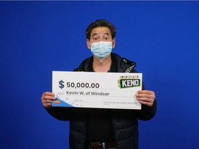 Windsor resident Kevin Wu won $50,000 playing Daily Keno at the Rexall on Howard Avenue on March 5, 2022.
