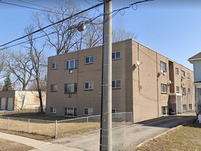 A Google Maps image of the building in the 3500 block of Sandwich Street in Windsor where a fire took place the night of April 26, 2022.