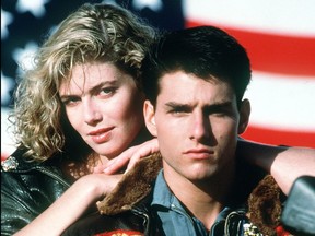 Tom Cruise and Kelly McGillis in "Top Gun."