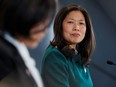 Canada's Minister of International Trade, Export Promotion, Small Business and Economic Development Mary Ng and U.S. Trade Representative Katherine Tai take part in a news conference in Ottawa, May 5, 2022.