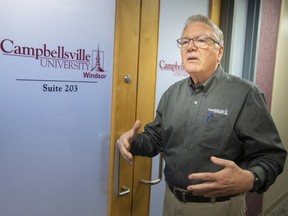 Campbellsville University chancellor, Keith Spears, is pictured at the new Windsor site that will be offering Masters program in IT Management, on Wednesday, May 18, 2022.  Campbellsville University is a private, non-profit school based out of Kentucky.