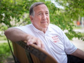 David Carmichael, 53 ans, de Toronto, avant son allocution au Canterbury College de l'Université de Windsor le 19 mai 2022.