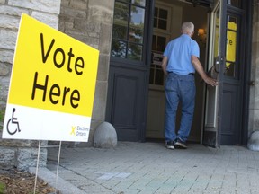 A Windsor resident enters his polling station on June 7, 2018, to cast his ballot in the last provincial election. Ontario voters go back to the polls on June 2. Windsor West candidates say hospital and health care issues top local concerns.