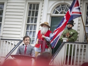 Ward 2 Coun. Fabio Costante speaks during an event celebrating the lease agreement between the City of Windsor and the Ontario Heritage Trust which will provide for regular public access to the Duff Baby Mansion, on Wednesday, May 25, 2022.