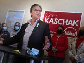Windsor councillor and Liberal MPP candidate for Windsor-Tecumseh, Gary Kaschak, kicks off his campaign, on Saturday, April 30, 2022.