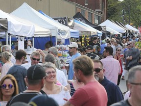 After a two-year hiatus, The Mill Street Market in Leamington, featuring specially curated street food and handcrafted items, vintage clothing, and antiques, returns this year. In this July 5, 2019, file photo, a portion of the crowd is shown during the event.