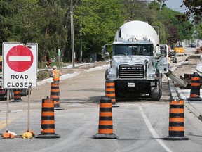 Road work continues on North Talbot Road east of Howard Avenue on Thursday, May 19, 2022.