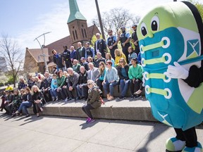 City workers and participating partners took part in the kickoff return on May 4, 2022, of the Sole Focus Wellness Wednesdays initiative at Charles Clark Square.