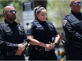 Texas Department of Public Safety hosts a press briefing days after a mass shooting at Robb Elementary School in Uvalde, Texas, U.S., May 26, 2022. Picture taken May 26, 2022.