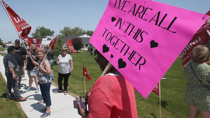 Photos: Long-term care workers stage 'day of action' rallies