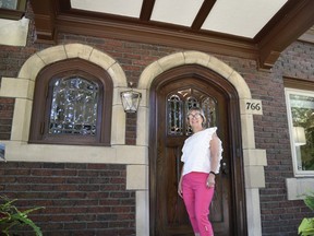 The May Court Club of Windsor hosted its inaugural Walkerville Home, Garden and Art Tour on Saturday, June 18, 2022. The tour showcases 12 homes, gardens and galleries in historic Walkerville, and is a fundraiser for May Court Club's mission to support children's charities. Pictured, Martha Robinson, chair of the organizing committee, in front of her historic 1911 Walkerville home.