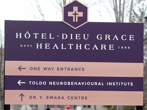 Hotel-Dieu Grace Healthcare sign