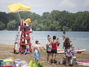 Just in time for this week's forecast heat wave, Sand Point Beach officially opened for the season. This file photo shows the official season opener on July 5, 2019.