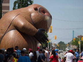 A scene from the Canada Day celebration in Windsor in July 2019.