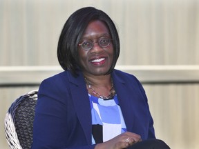 Laverne Jacobs, associate dean of research and graduate studies at the University of Windsor's faculty of law, has become the first-ever Canadian elected to a committee at the United Nations focused on the rights of the disabled. She is shown at her Tecumseh home on June 17, 2021.