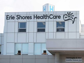Erie Shores HealthCare in Leamington is shown in this January 2022 file photo.
