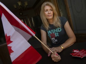 Terri Davis-Fitzpatrick, Windsor co-ordinator of the Flags of Remembrance program, is pictured at her home on Friday, June 17, 2022.