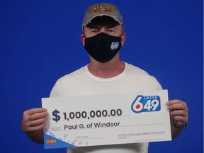 Paul Gosselin of Windsor won a $1 million prize in the May 11, 2022 Lotto 6/49 draw.