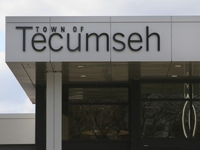The Tecumseh town hall is shown on November 18, 2021.