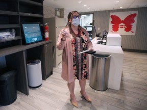 Lady Laforet, Executive Director of the Welcome Center Shelter for Women and Families, is shown on Thursday, June 23, 2022, inside the new facility.