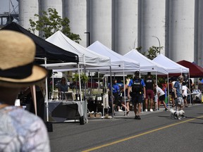 A street market with local vendors in Old Walkerville took part in the festivities celebrating Hiram Walker's 206th birthday.