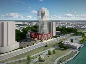 Artist renderings of proposed development for the corner of Riverside Drive and Janette Avenue.