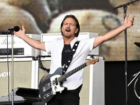 Eddie Vedder of Pearl Jam performs on stage as American Express Presents BST Hyde Park, in London, England, July 8, 2022.
