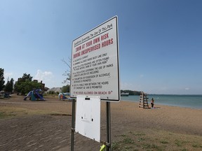 The Sand Point Beach in Windsor is shown on Wednesday, July 20, 2022.