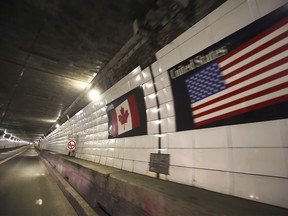 Local political and business leaders are urging Ottawa to loosen border health guidelines so that visitors can begin filling up border crossings again like the Windsor-Detroit Tunnel, shown Nov. 7 2021.