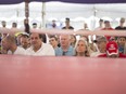 Fans take in some amateur boxing action at Rumble on the River at the Riverfront Festival Plaza, Sunday, July 14, 2019.