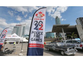The Can-Am Police-Fire Games opening ceremonies were held on Tuesday, July 26, 2022 at the Riverfront Festival Plaza in Windsor.