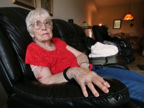 Painful wait. Retired nurse Lorraine Carnelos, 78, shown at her Windsor home on Monday, July 4, 2022, said she had to recently wait roughly 18 hours at a Windsor hospital ER before getting potentially life-saving surgery.