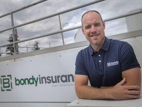 Local flood risks are costing local homeowners. Matthew Bondy of Bondy Insurance is pictured outside his LaSalle office on Thursday, July 7, 2022.