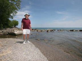 Leamington's Hillman Marsh faces further ecological upset Dangerous situation. Wayne King, a member of the Leamington Shoreline Association, is shown at the Hillman Marsh Beach on July 5, 2022.