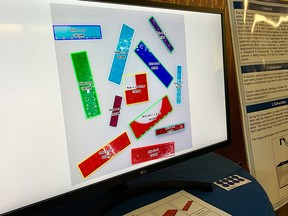 Machine learning software created by University of Windsor engineering students recognizing random Lego pieces on July 29, 2022.