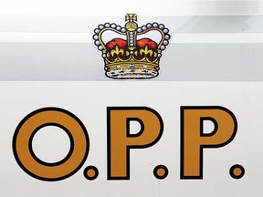 OPP insignia on a vehicle.