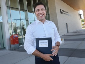 Windsor Ward 2 Coun. Fabio Costante is shown at city hall on Thursday, July 21, 2022 after filing his nomination papers.