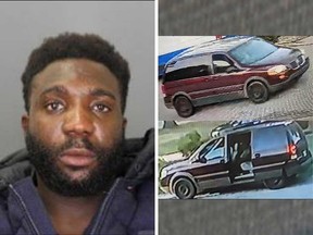 Lawerence Chinyangwa, 30, of Windsor, and the vehicle believed to be involved in a violent assault on July 25, 2022.