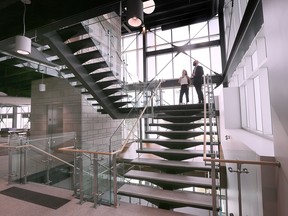 The Zekelman Centre of Business and Information Technology at St. Clair College was officially opened on Wednesday, July 27, 2022. A section of the centre is shown.