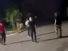 A screen capture of a video showing some of the suspects in two group assault incidents that happened near downtown Windsor during the early morning hours of Aug. 27, 2022.