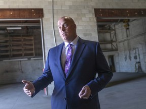 CBRE's Brook Handysides is pictured at a newly leased industrial site on County Road 42, Wednesday, August 17, 2022.