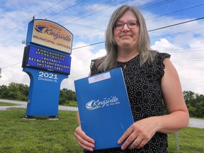 Kingsville Coun. Kimberly DeYong is shown at the town's municipal building on Monday, August 22, 2022. DeYong says there is a serious need for funding for a nurse practitioner clinic in Kingsville.