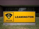 Ontario Provincial Police detachment sign in Leamington.