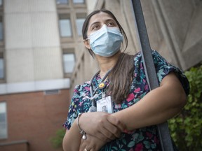 Registered nurse, Ravneet Kaur, is pictured outside Windsor Regional Hospital - MET Campus, on Thursday, August 4, 2022.