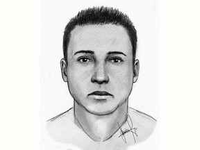 A composite sketch of the male suspect in a sexual assault in Windsor's west end on Aug. 5, 2022.