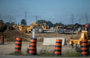 Work continues on the development of the NextStar Energy Inc. battery plant off Banwell Road, on Wednesday, Sept. 7, 2022.