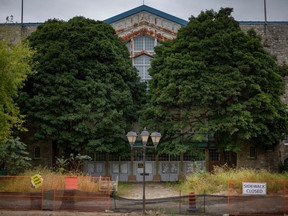 Land is seen cleared for development next to the historic Dancehall on the southern half of Bois Blanc on Saturday, Sept. 24, 2022.